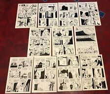 BIONIC WOMAN #5 LOT of 11 PAGES ORIGINAL ART 1978 JAIME SOMMERS tv FISH NET picture