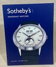 SOTHEBY'S 2007 New York Auction Catalogue Important Watches Rolex Patek IWC / picture